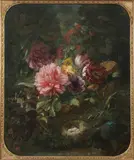 Suzanne-Estelle Beranger Apoil, Still Life with Flowers, Oil on canvas