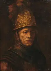 Rembrandt Harmenz. van Rijn, Untitled, MAN IN GOLD HELMET, oil on canvas