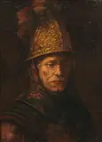Rembrandt Harmenz. van Rijn, Untitled, MAN IN GOLD HELMET, oil on canvas