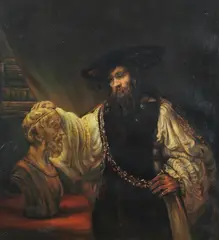 Rembrandt Harmenz. van Rijn, Aristotle Contemplating a Bust of Homer, Oil on canvas
