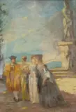 French School, Untitled, FETE GALANTE, oil on canvas