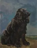 Roger Godchaux, The Cocker Spaniel, Oil on canvas