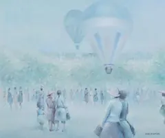 Jean Daumier, Hot Air Balloons, Oil on canvas