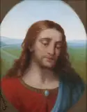 Giovanni Grignaschi After Raphael, Head of Christ, Oil on canvas