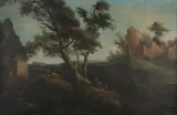 Untitled by Continental School, ITALIAN LANDSCAPE, oil on canvas, sold Apr 2007