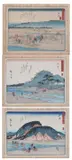 Utagawa Hiroshige, Three color woodcut reproduction