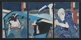 Toyohara Kunichika, Kabuki Actor; Kabuki Actor; Sawamura Geisha