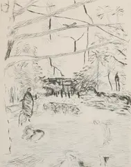 Paris 1937 by Pierre Bonnard, Lithograph - Plate: 13 in. x 10 3/8 in, offered Jun 2007