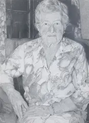 Jeri Metz, Philip'S Grandmother, Pencil on paper