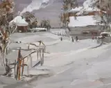 Russian School, Snow Scene