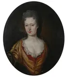 Portrait of a Lady by English School, Work is oil on canvas laid down on board, sold Jun 2007