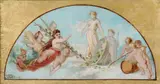 Jules Ernest Devaux, Allegorical Scene, Oil on board