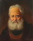 Portrait of Old Man by French School, Oil on canvas, sold Jun 2007