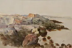 Mary Loring Warner, Untitled, NEW ENGLAND COAST, oil on canvas