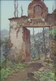H. Anthony Dyer, Sorrento Landscape, Gouache on paper