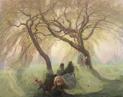Hide & Seek by Gladys Nelson Smith, Oil on canvas, sold Jun 2007