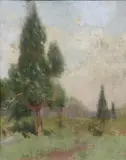 Emily Burling Waite, Spring Day, Oil on canvas