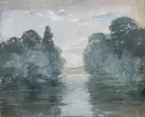 Will H. Chandlee, River View, Watercolor