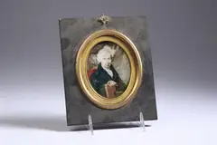 William Marshall Craig, Portrait of Hon, Miniature, watercolor on ivory, unsigned
