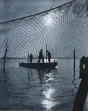 A. Aubrey Bodine, Fisherman'S Silhouette, Silver gelatin print