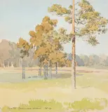 Serhii Vasylkivsky, Summer, Watercolor