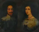 Anthony van Dyck, Charles I and Queen Henrietta Maria, Oil on canvas