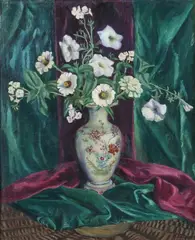 Georgina Klitgaard, White Flowers, 1922, Oil on canvas