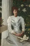William de Leftwich Dodge, Portrait of a Lady in White, Oil on canvas