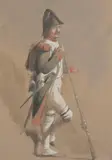 French School, Untitled, SOLDIER, watercolor