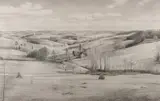 John Whalley, Above the Asaph (Pennsylvania), Pencil on paper