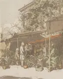 Jan C. Vondrouš, Flower Market, Color etching - Plate: 13 1/2 in. x 9 3/4 in