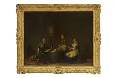 Hendrik Pothoven, Untitled, in an 18th-century carved giltwood frame Provenance: Clarke Thornhill