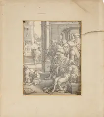 Untitled by Lucas van Leyden, 1525 (Bartsch 136) engraving sheet 24.5 x 19.5cm Provenance: Maurice 'Dick' Turpin, sold Jan 2024