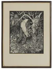 G D S Henderson, Untitled, pen and ink 46.5 x 39cm