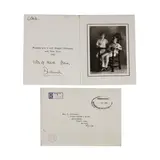 Untitled by Princess of Wales Hrh Diana, and inside a black and white photograph of Prince William and Prince Harry, sold Jul 2024