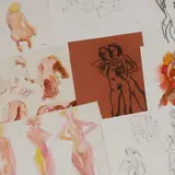 Peter Collins, Untitled, pen and ink and watercolour 36.5 x 51cm and similar