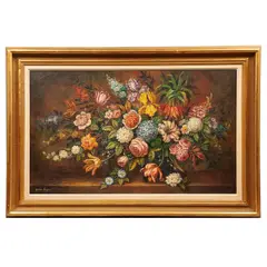 Marino Vergara, Bouquet, Óleo sobre tela