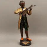 Mozart*, SIGLO XX, Bronce, decoración policroma
