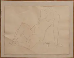 Santos Balmori, Untitled, Lápiz de grafito sobre papel