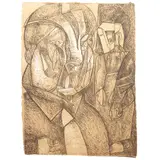 Jose Luis Cuevas, Untitled, Litografía bon a tirer