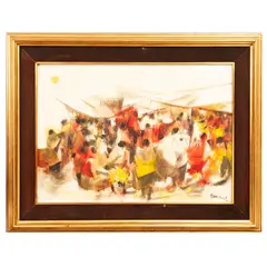 Juan Chamizo, Mercado, Óleo sobre tela