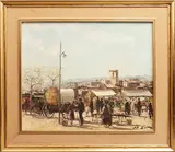 Rafael Fernández de Soto, Día de Feria, Óleo sobre tela
