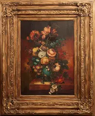 Bouquet by Anónimo, Óleo sobre tela, offered Aug 2023