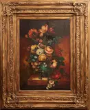 Anónimo, Bouquet, Óleo sobre tela
