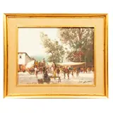 Rafael Fernández de Soto, Día de feria, Orgaña, Óleo sobre tela