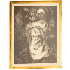 Niña madre by David Alfaro Siqueiros, 1955, Litografía E / E, offered Aug 2023