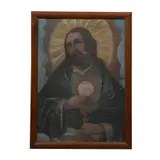 Anónimo, Cristo Eucarístico, Óleo sobre tela
