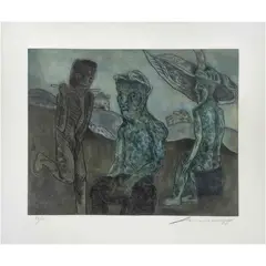 Untitled by Jose Luis Cuevas, Grabado al aguatinta 87 / 100, offered Aug 2023