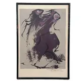 David Alfaro Siqueiros, Sin título, de la suite Prison Fantasies Portfolio II, 1973, Litografía E / E