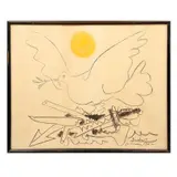 Pablo Picasso, Paloma de la paz, Litografía sin número de tiraje, edición póstuma